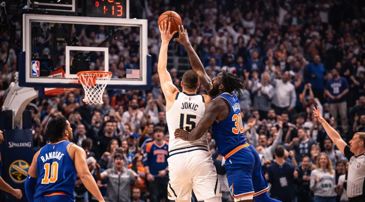 Káosz és dráma az NBA-ben: Jokic fordított, rekord született, hajszálon múlt a Knicks sikere